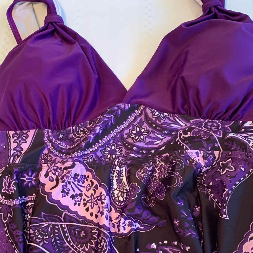 Purple Paisley Women's Swimwear